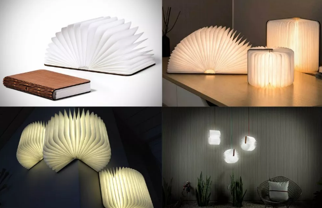 激光切割木質(zhì)書頁燈：無言的陪伴，無形的溫暖！