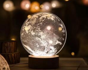 激光雕刻亞克力夜燈，裝點你的夢鄉(xiāng)