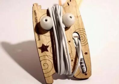 激光切割耳機繞線器，收納從未如此簡單