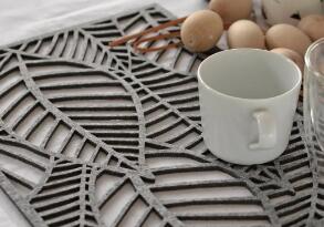 激光切割餐墊，美觀又衛(wèi)生